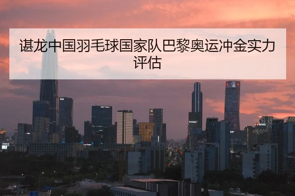 谌龙中国羽毛球国家队巴黎奥运冲金实力评估